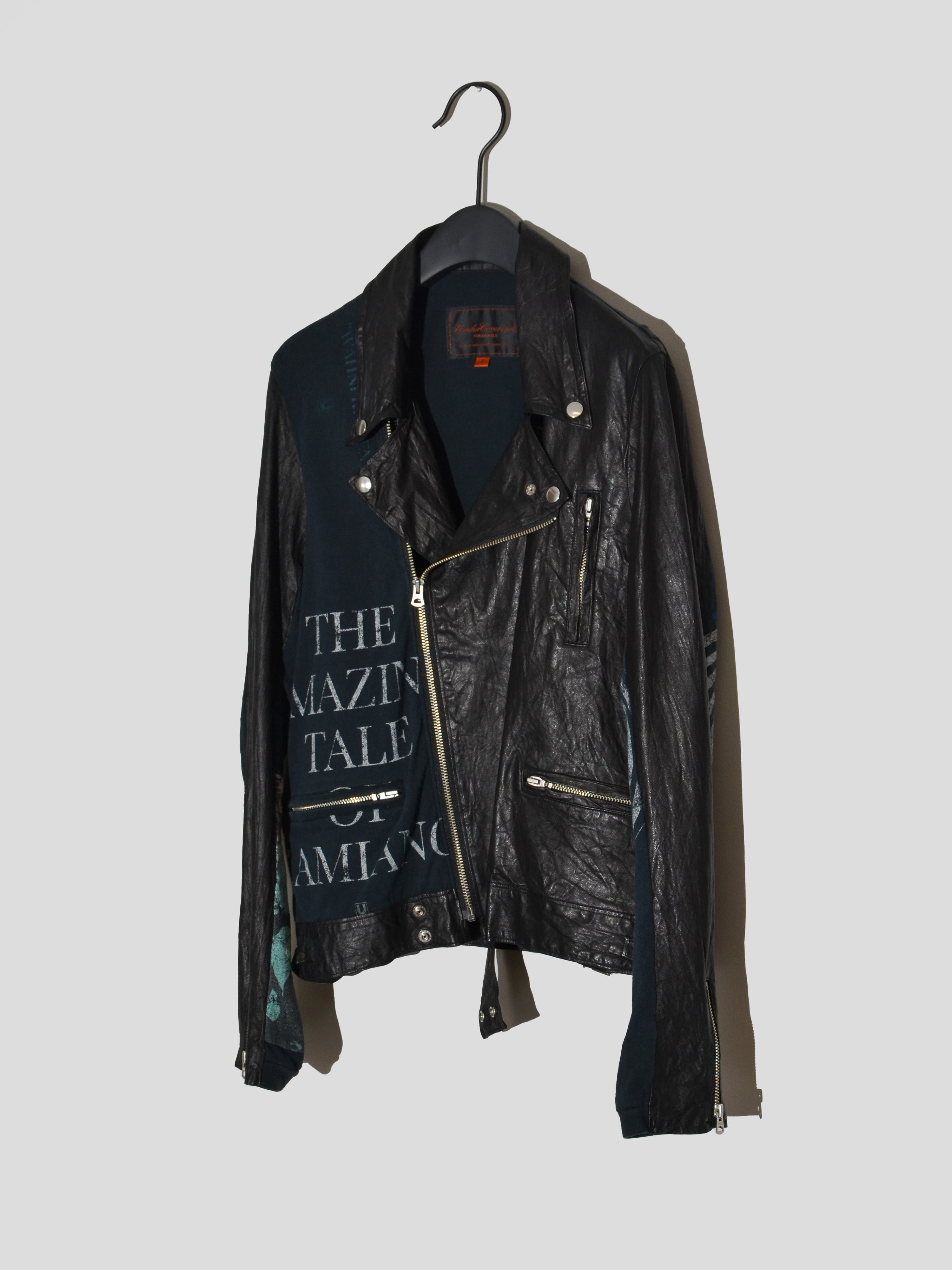 SS06 "T" Reconstructed Rider Leather Jacket