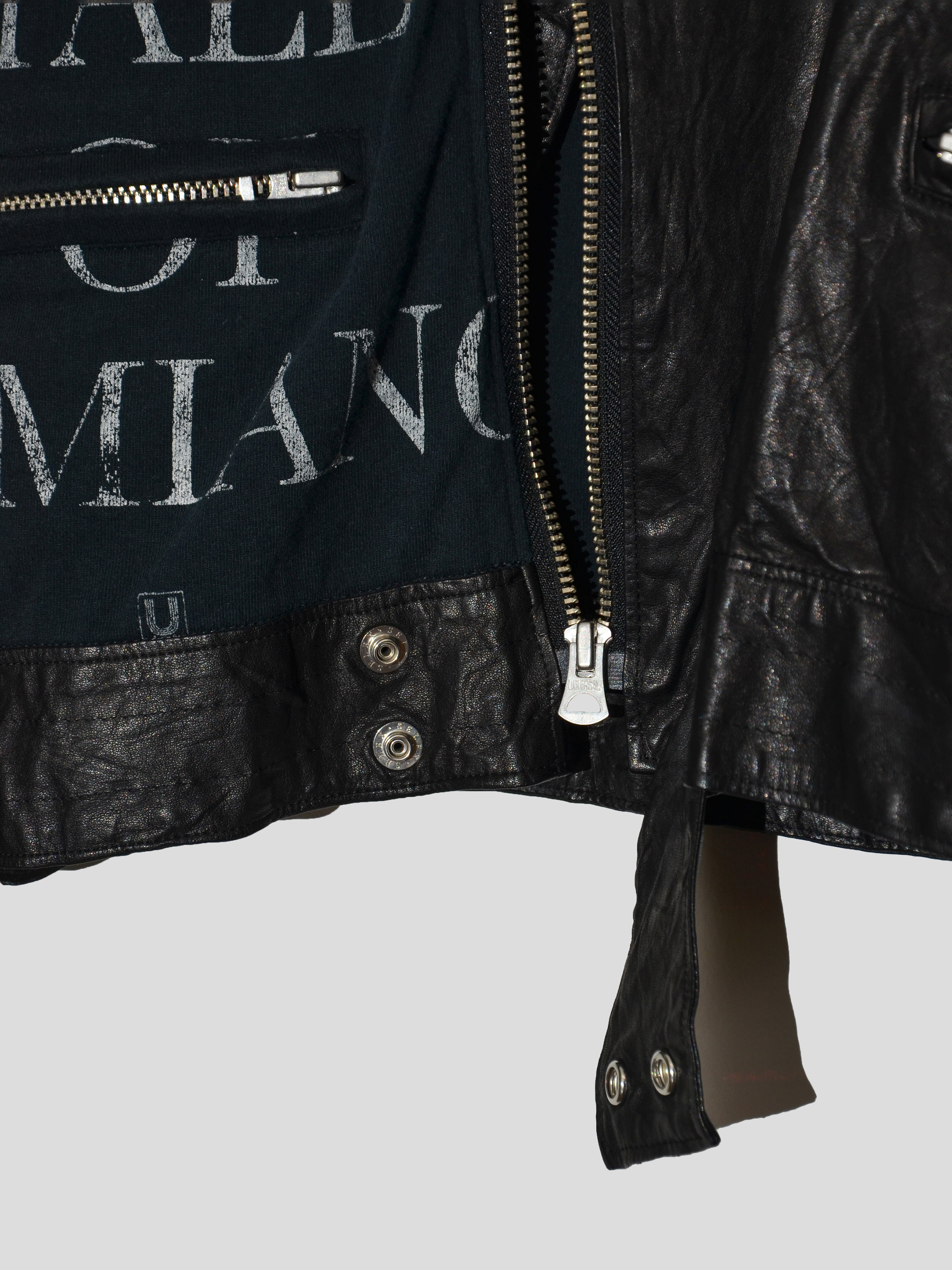 SS06 "T" Reconstructed Rider Leather Jacket