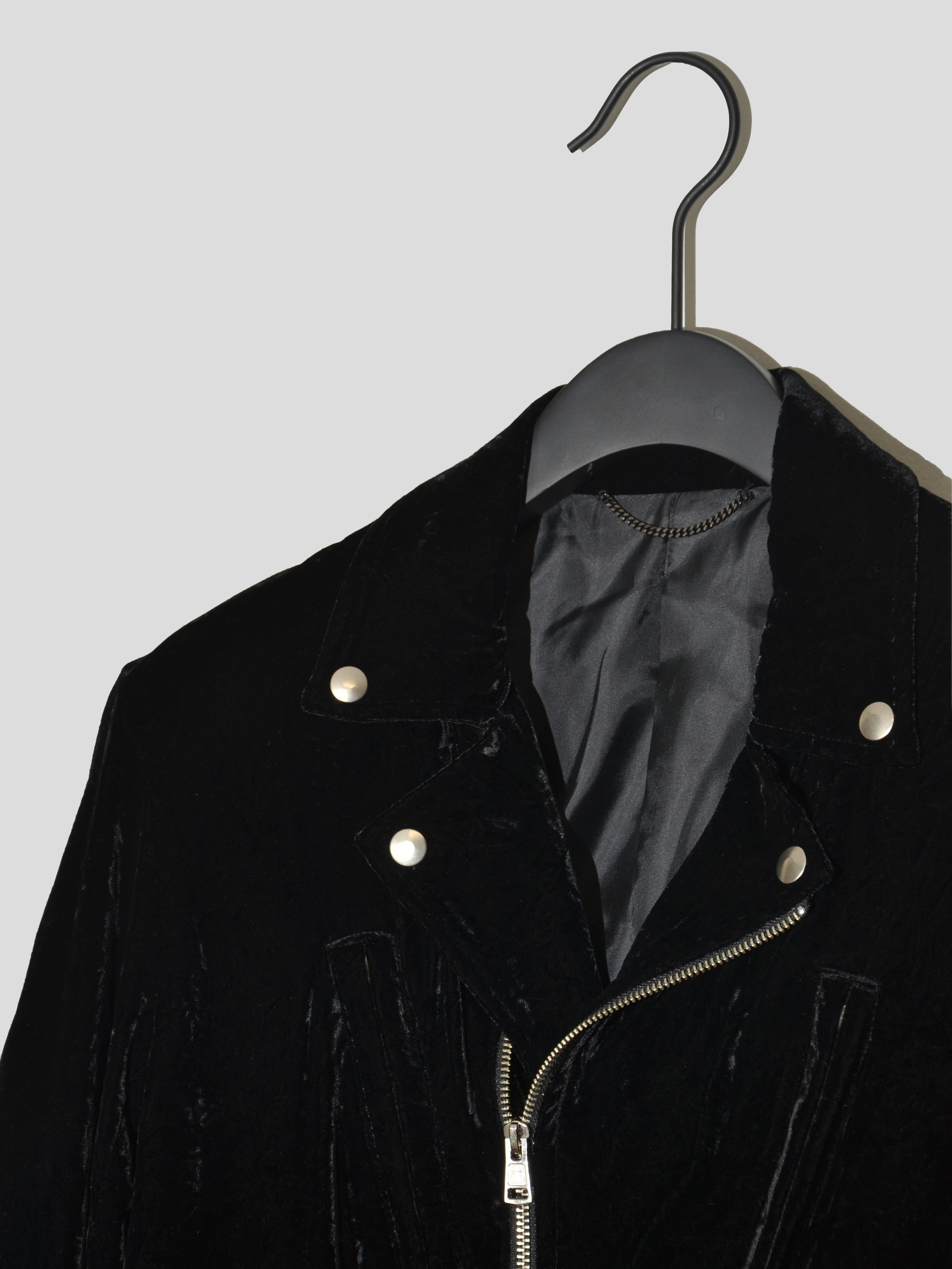 AW16 Velvet Biker Jacket