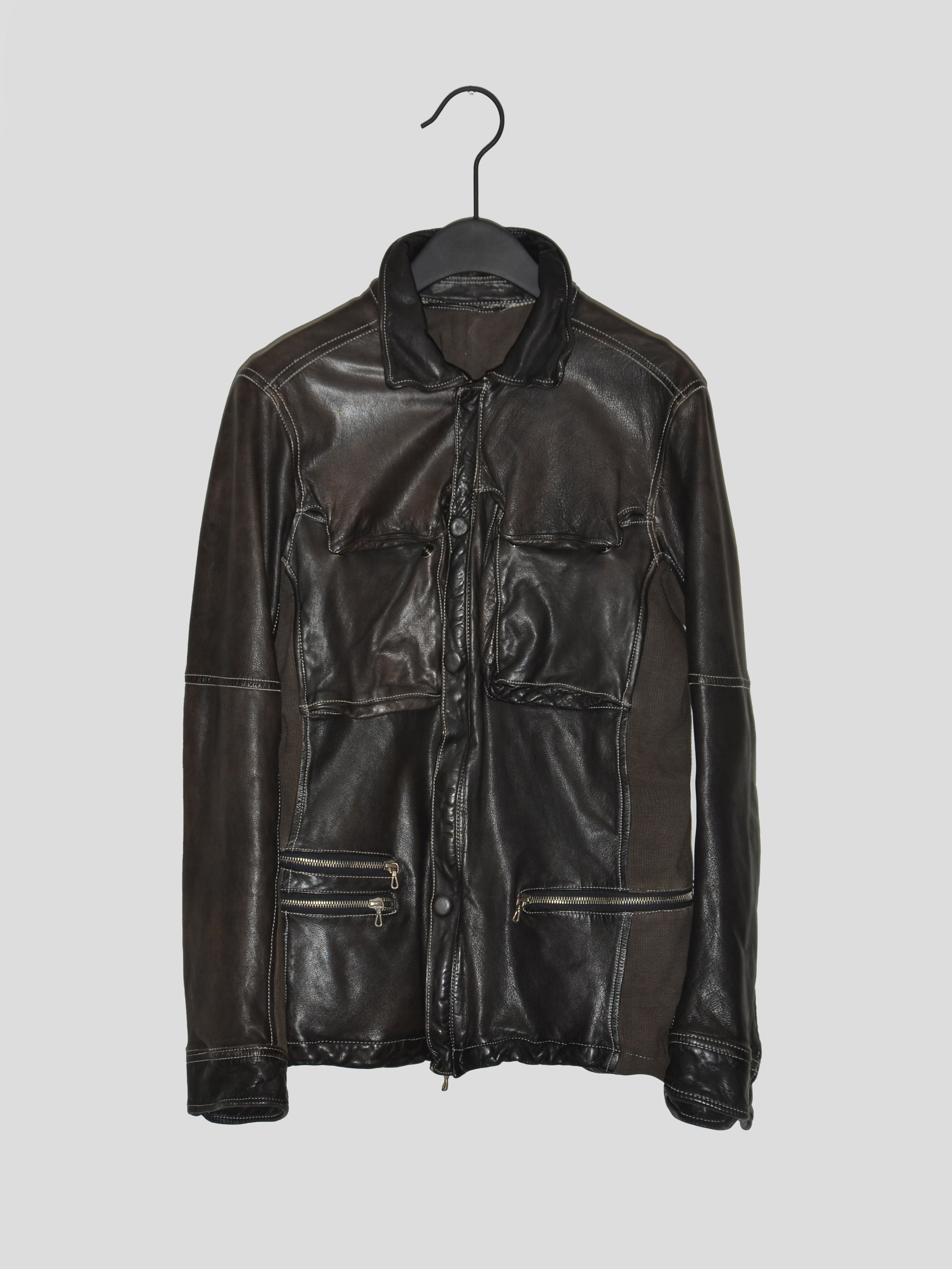 Utility Leather Jacket