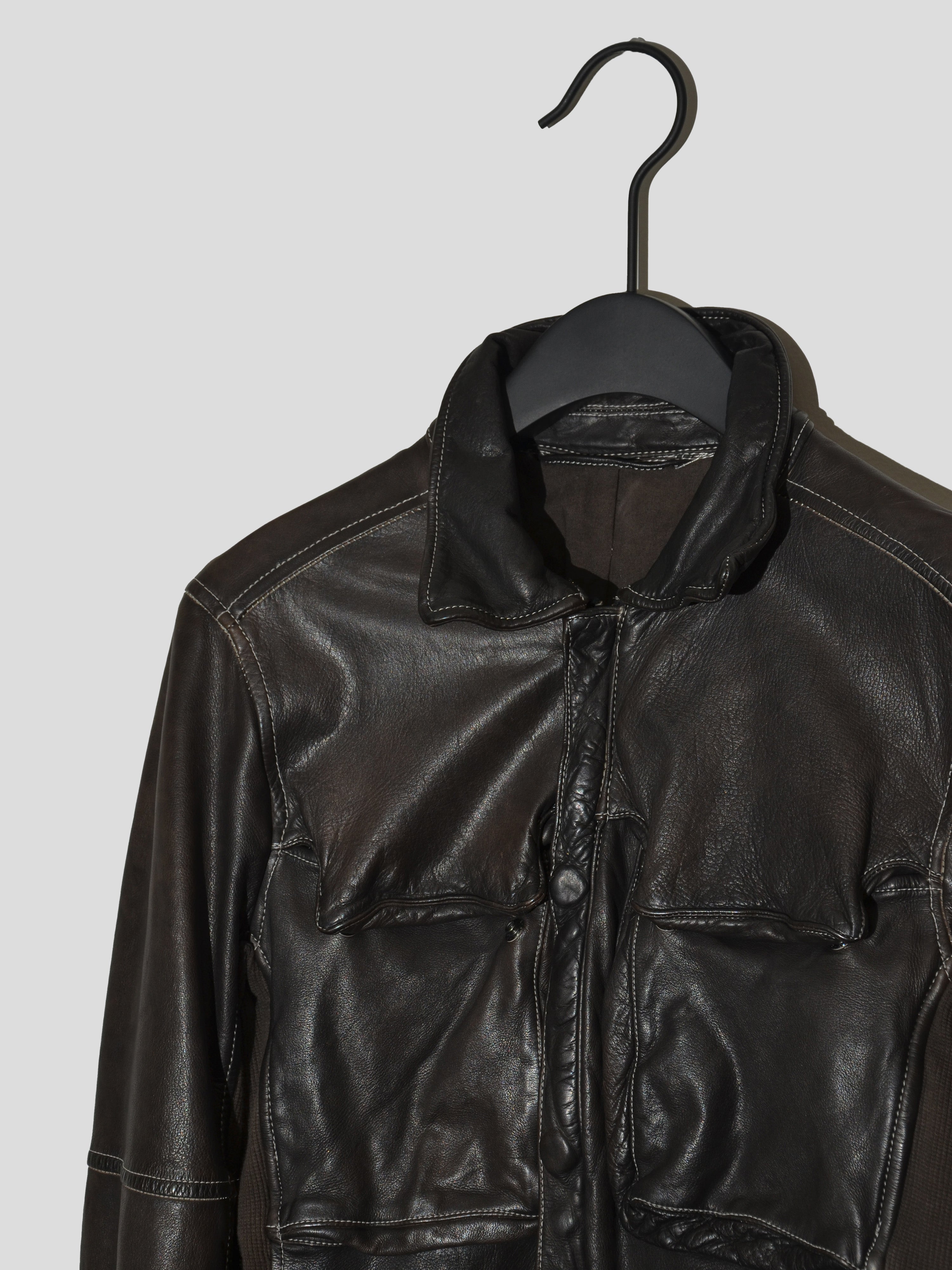 Utility Leather Jacket