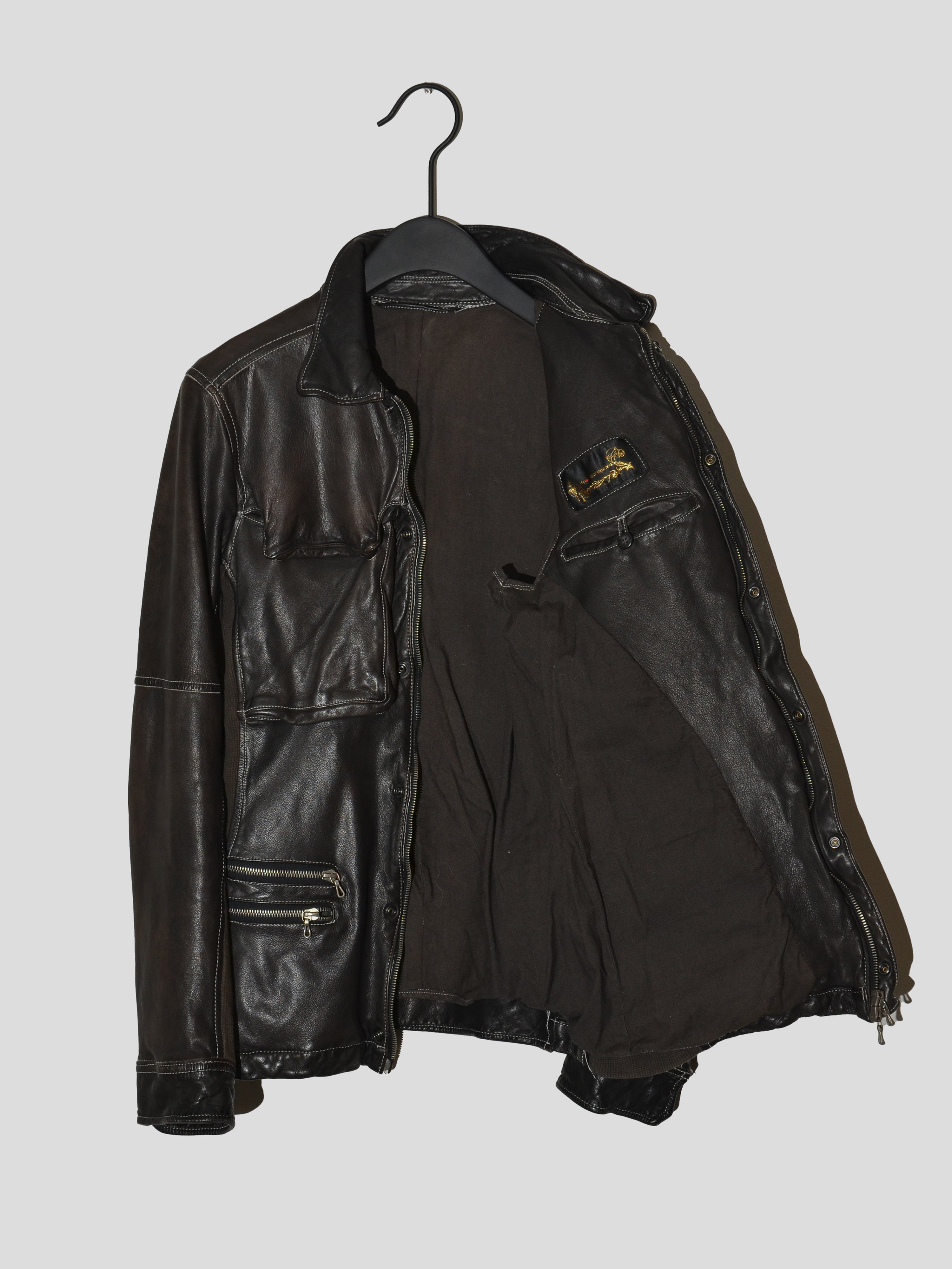 Utility Leather Jacket