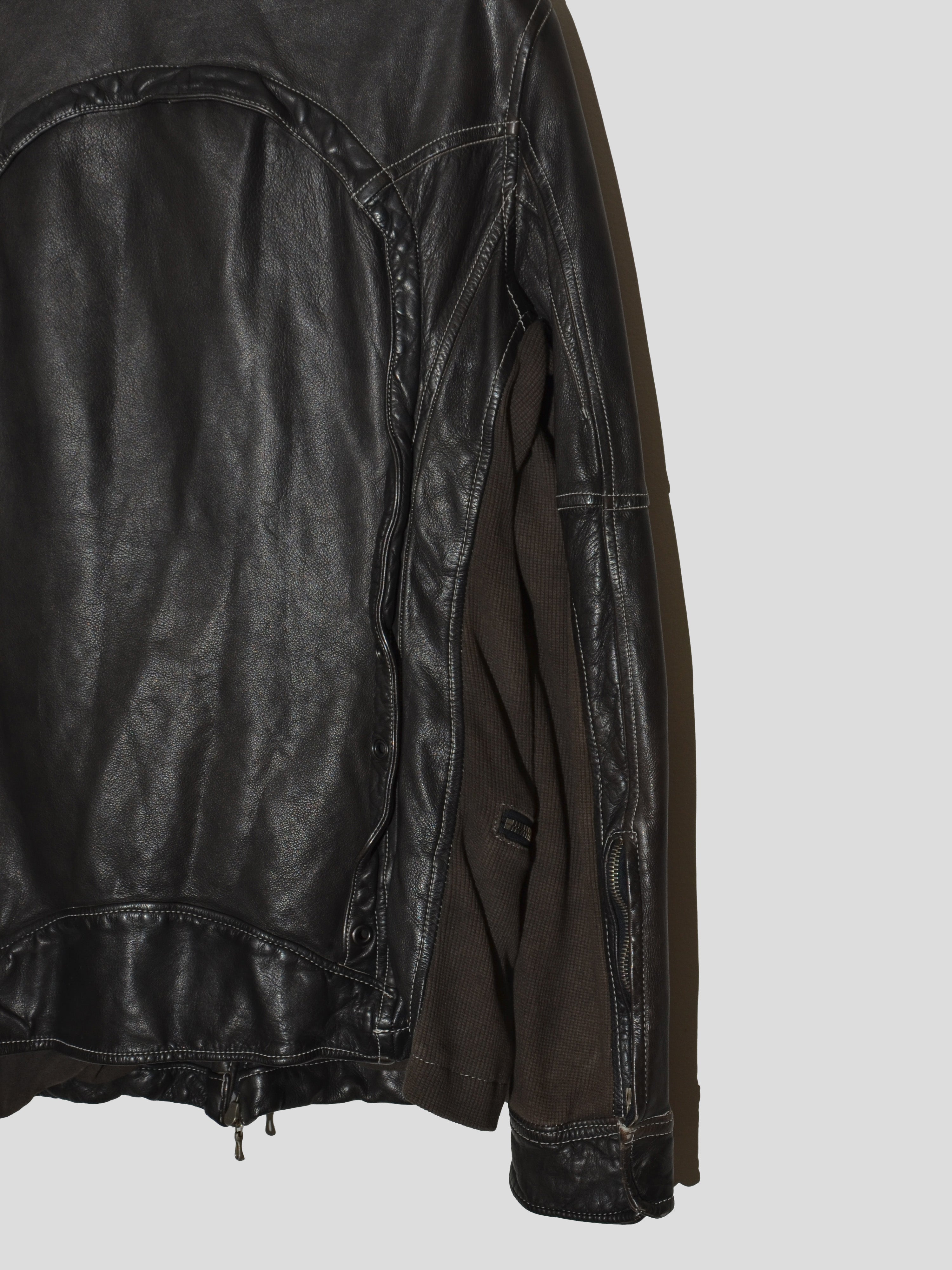 Utility Leather Jacket