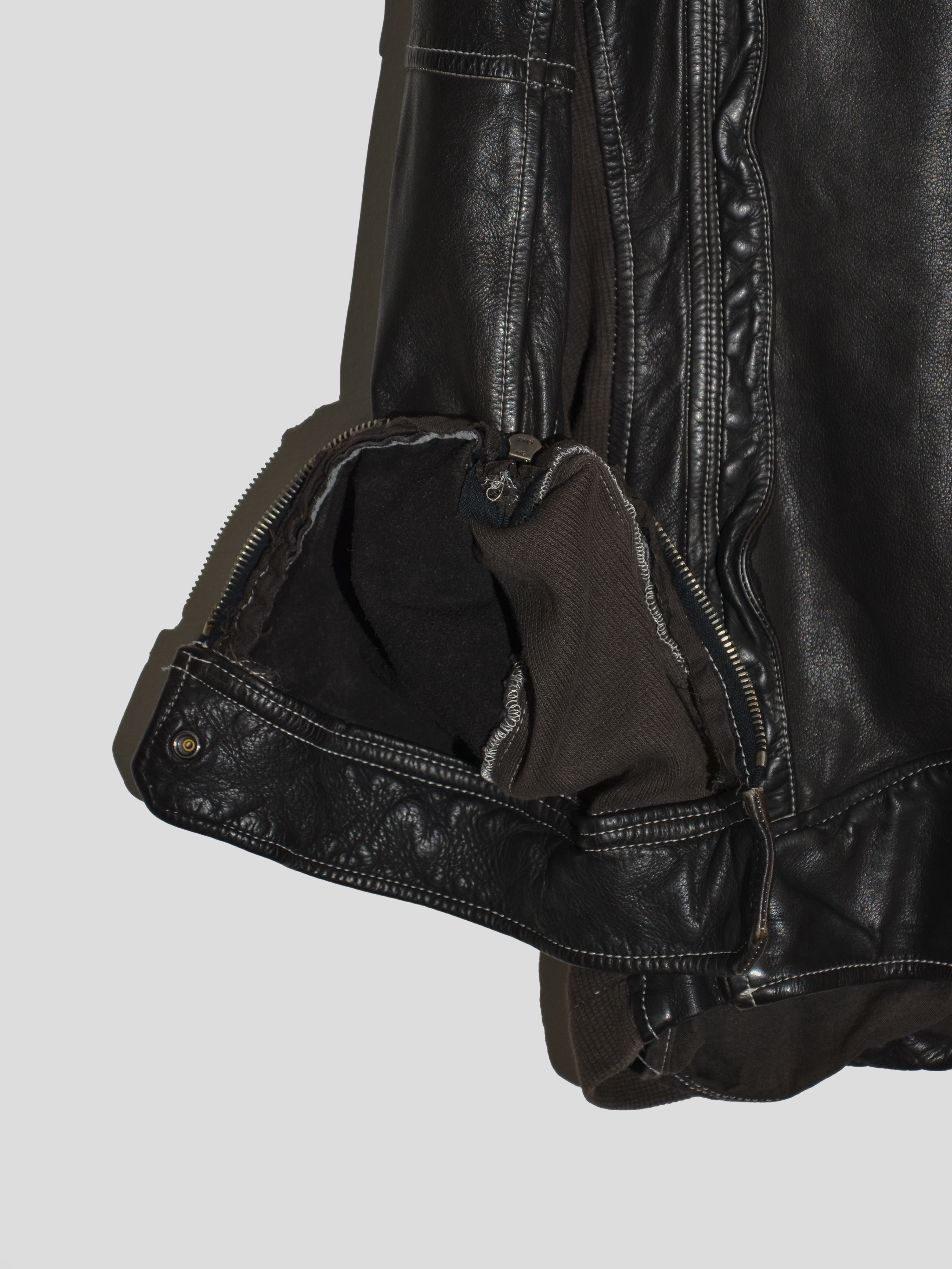 Utility Leather Jacket