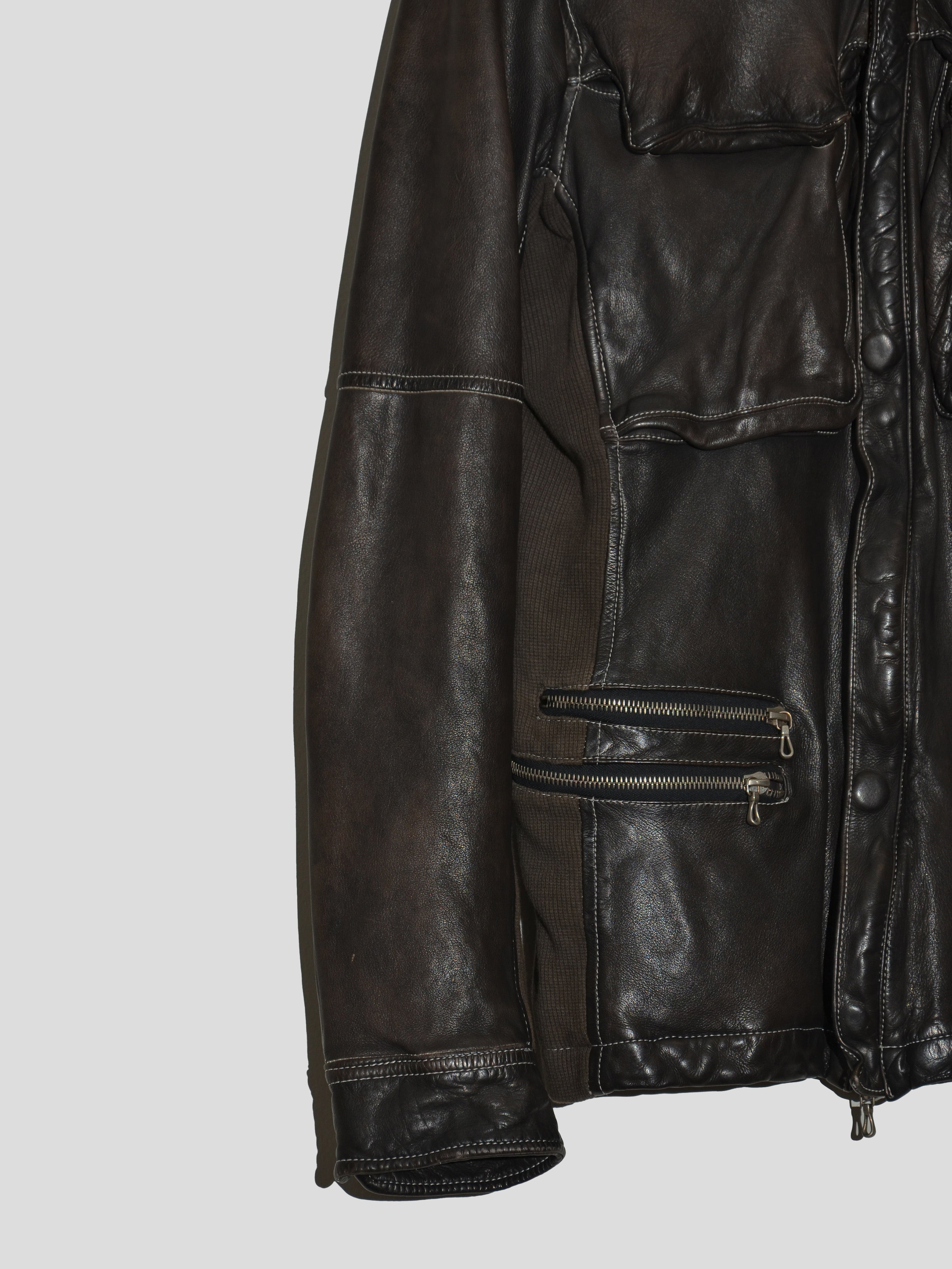 Utility Leather Jacket