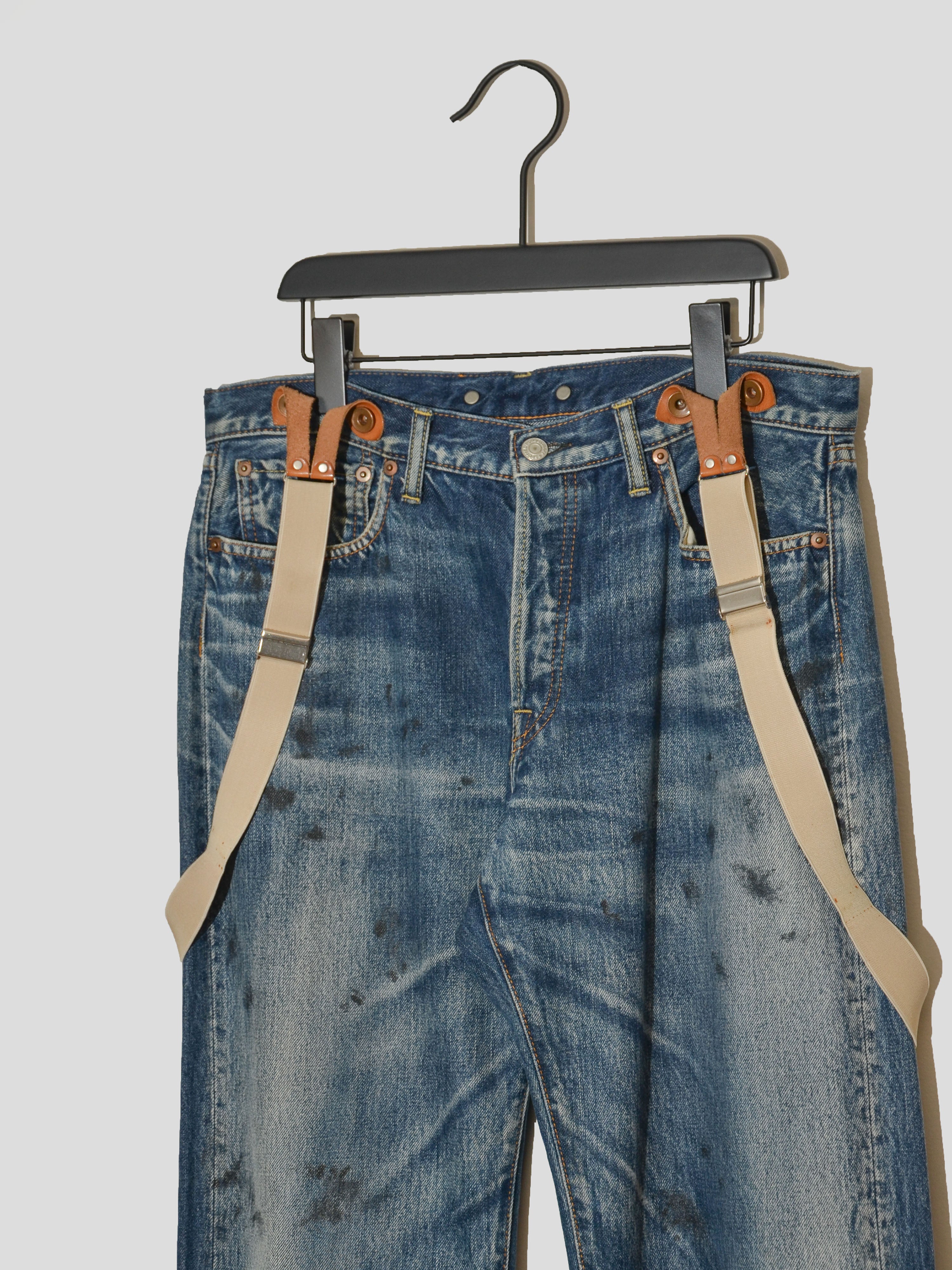 Spotted Horse Craft SS11 Denim Jeans with Suspenders