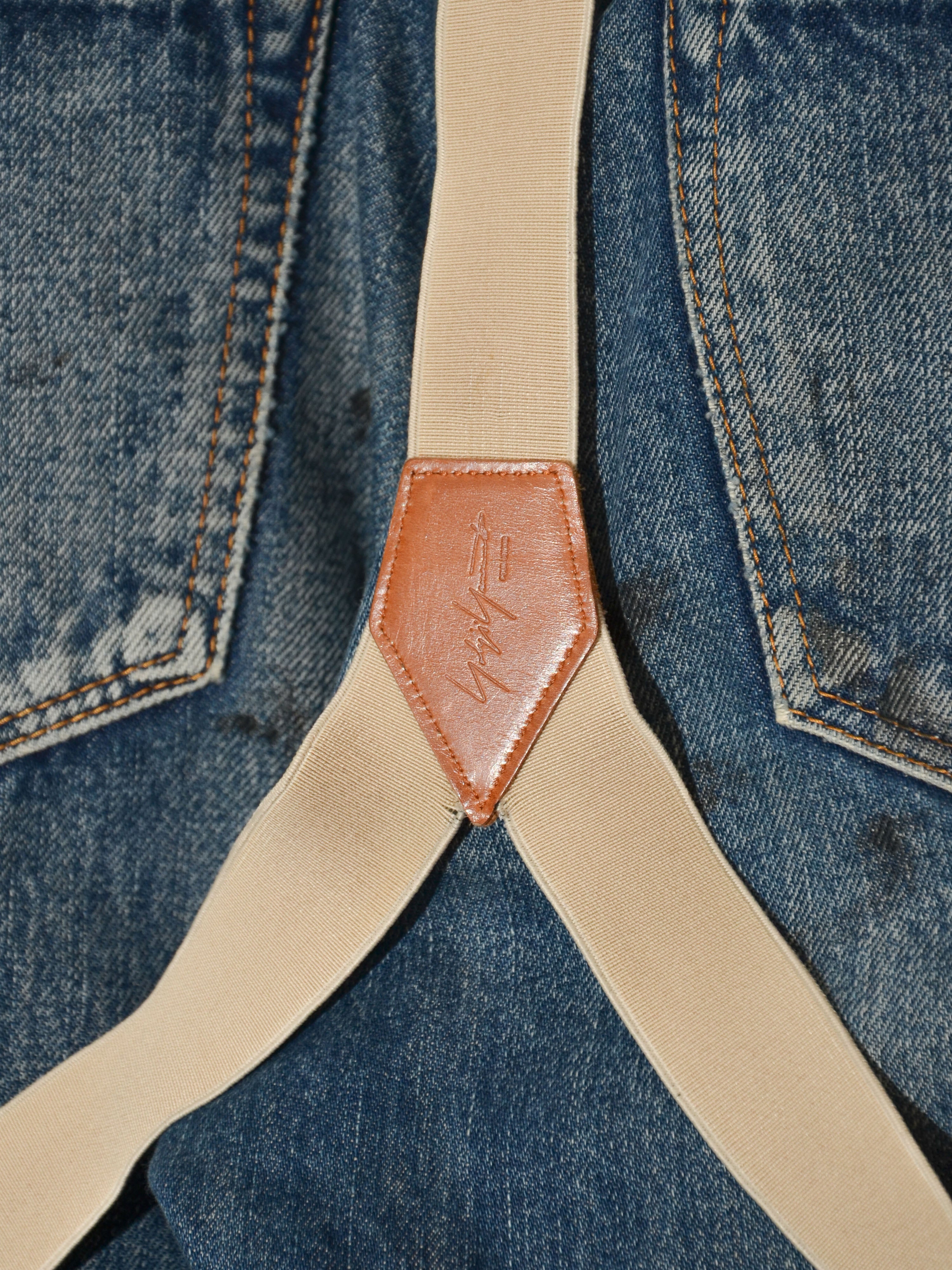 Spotted Horse Craft SS11 Denim Jeans with Suspenders