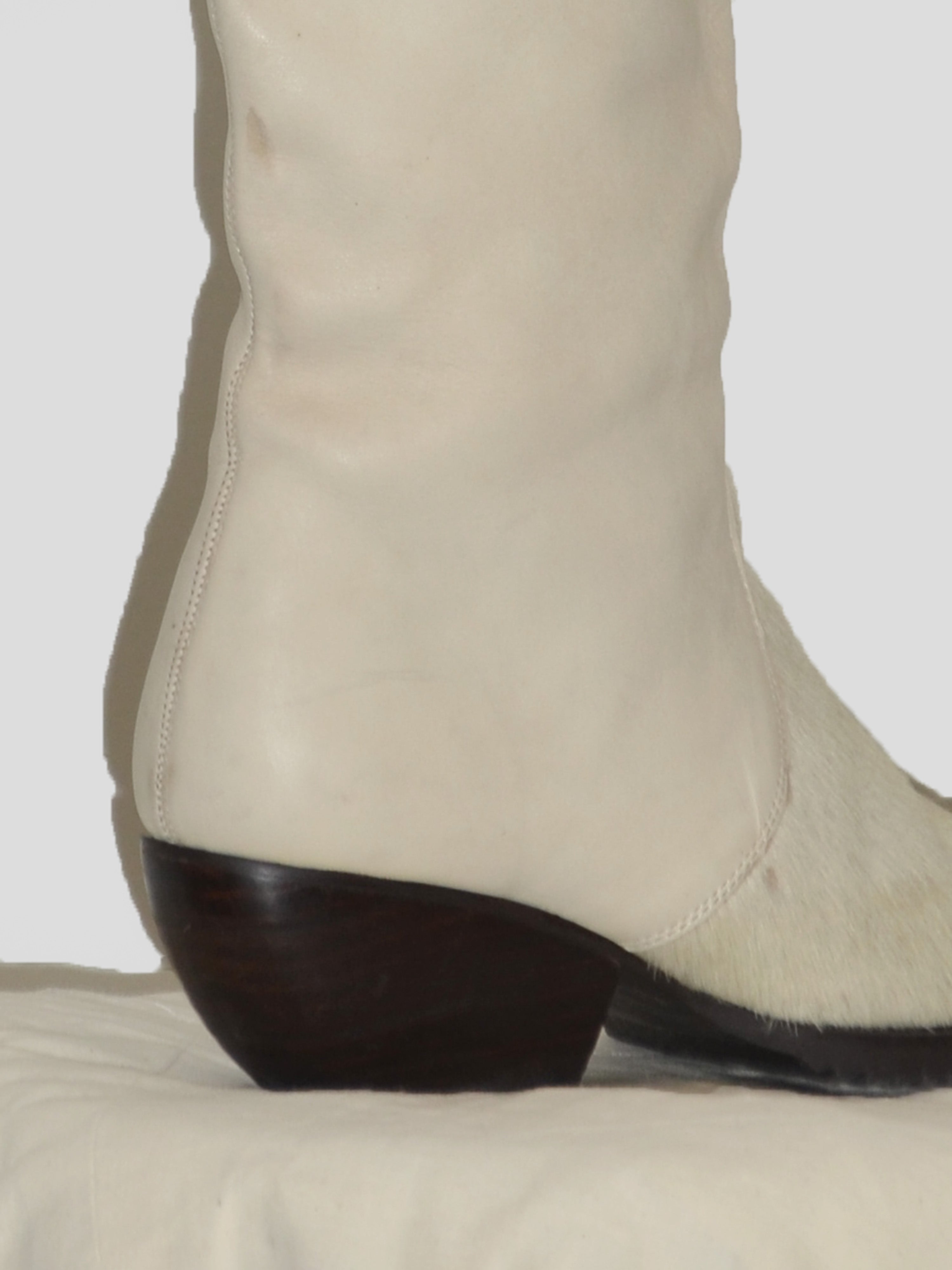 Pony Hair Leather Boots